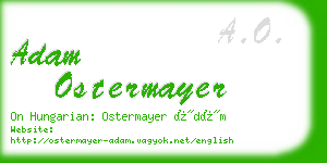 adam ostermayer business card